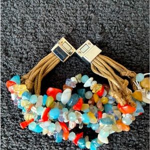 Kenneth Cole New York Multi Strand Semi-Precious Accent Bracelet